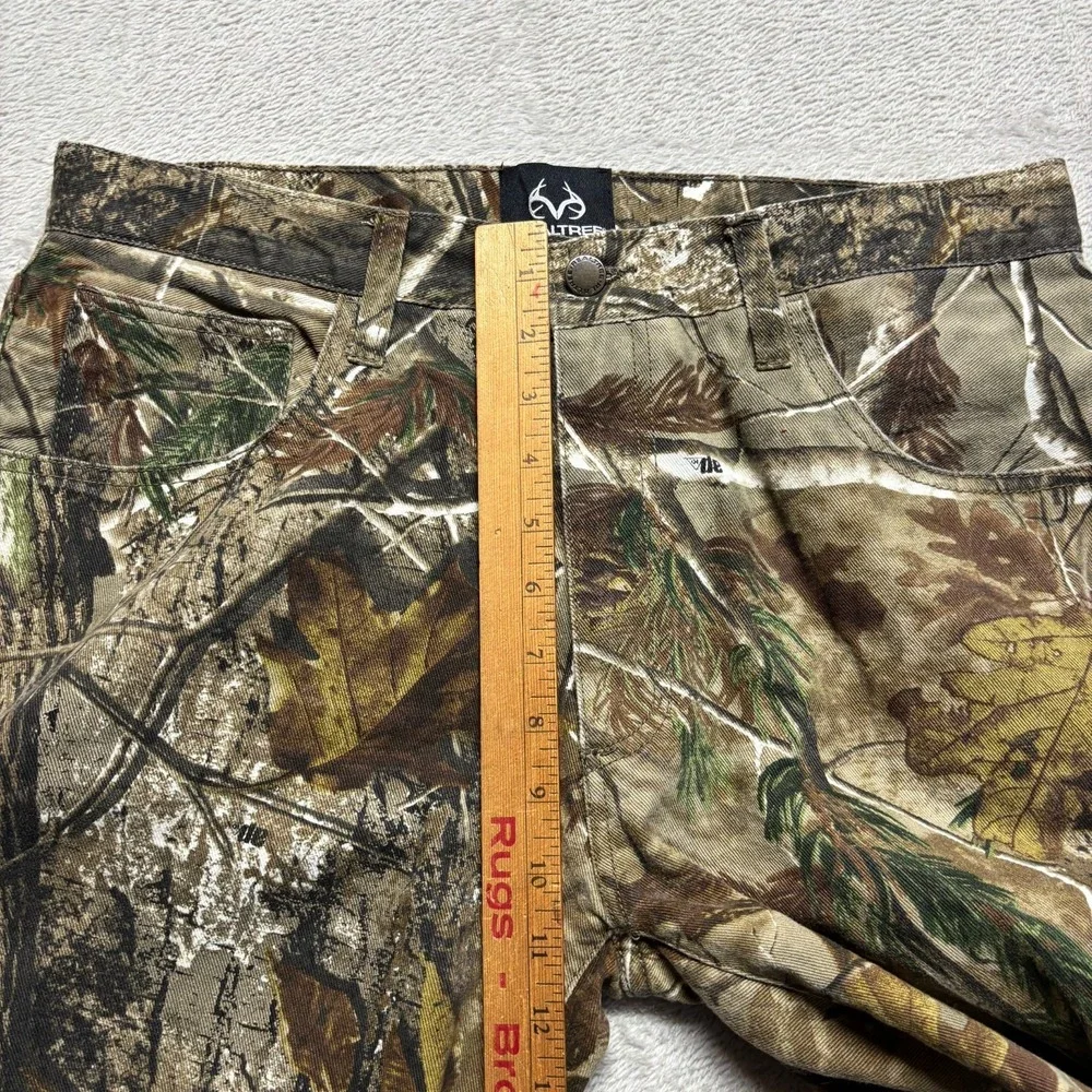 REALTREE AP HD Hunting Denim Jeans PANTS Mens 32x32 Straight Leg Camo Camouflage